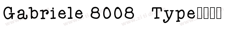 Gabriele 8008   Type字体转换